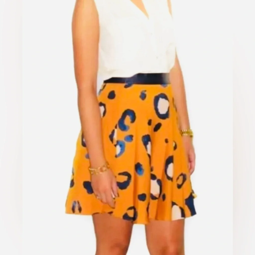 Phillip Lim Leopard Print Skirt sz 12 - Picture 2 of 10